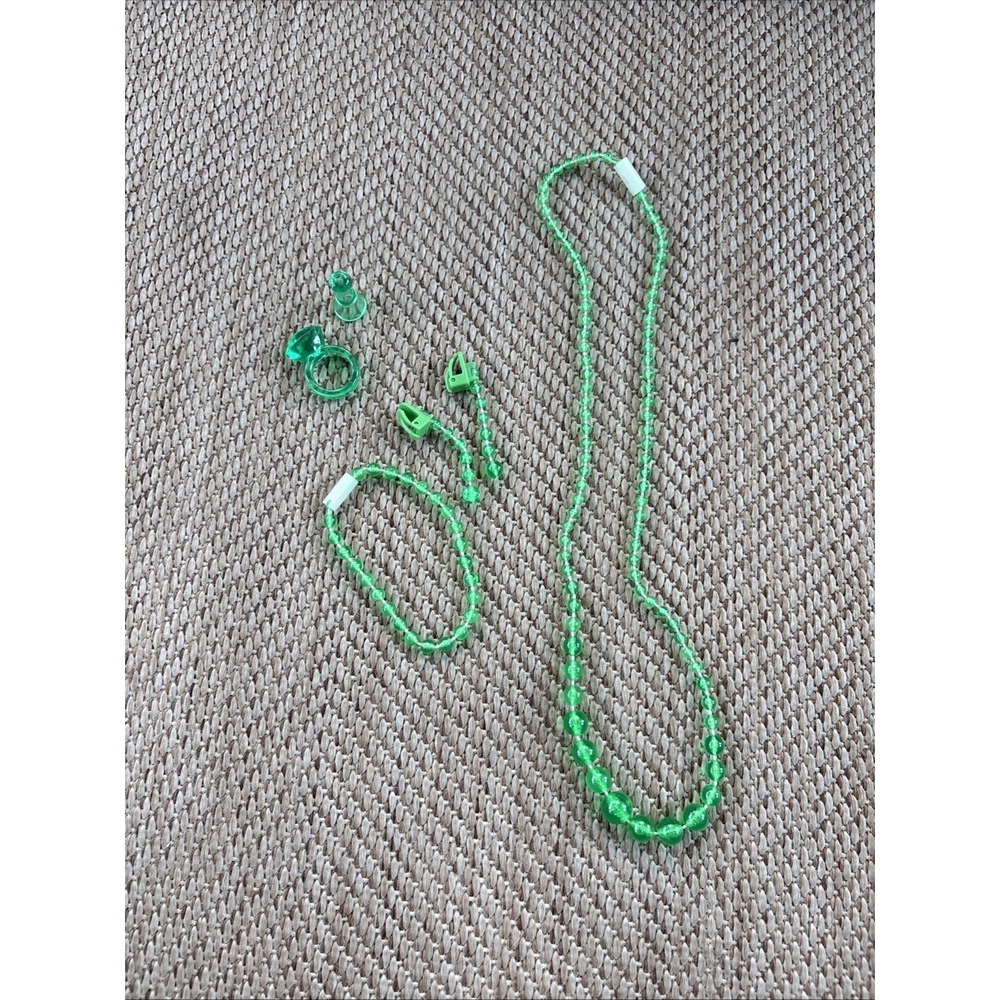 Pretty Pretty Princess: Disney Cinderella Replacement PARTS Green Necklace Ring